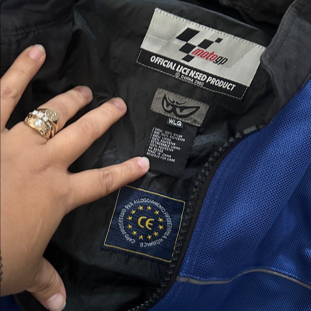 Blue Motorcycle Jacket - Picture 3 of 10